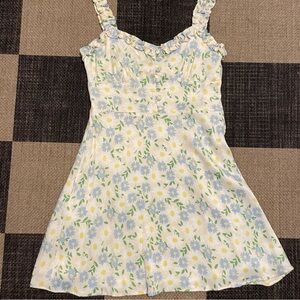 Zara floral silky dress